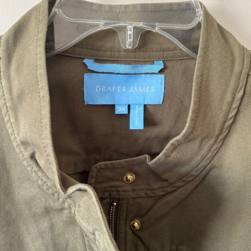 Draper James Field Jacket in Green Twill Size 3X - Picture 3 of 6